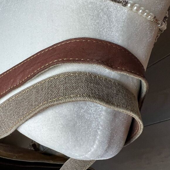 VAAN & CO. Leather and Canvas Tote - Picture 14 of 14